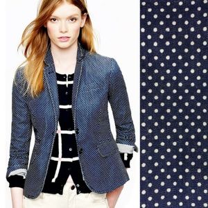 J. Crew Jackets & Coats - Classic Schoolboy Blazer Indigo Dot EUC! J. Crew Jackets & Coats - Classic Schoolboy Blazer Indigo Dot EUC!